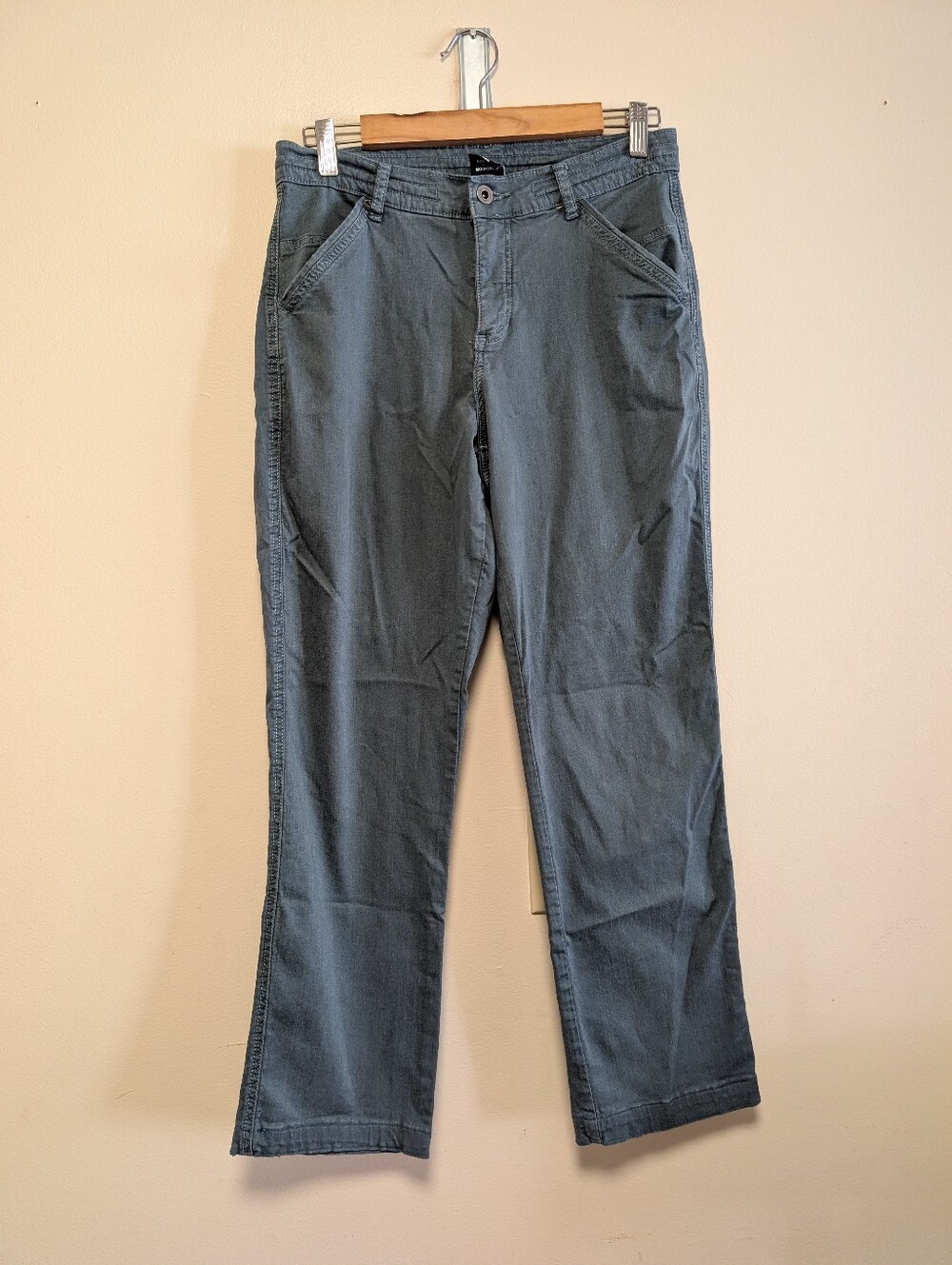 KUHL Women’s Size 8 Teal Gray Stretch Hiking Pants Outdoor Trail Straight Leg